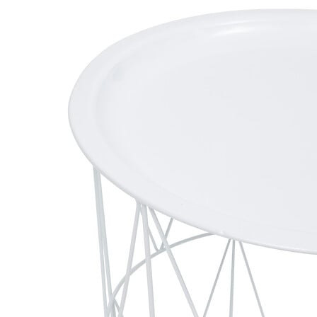 Masă laterală Atmosphera Kumi, Metal, Ø37 cm