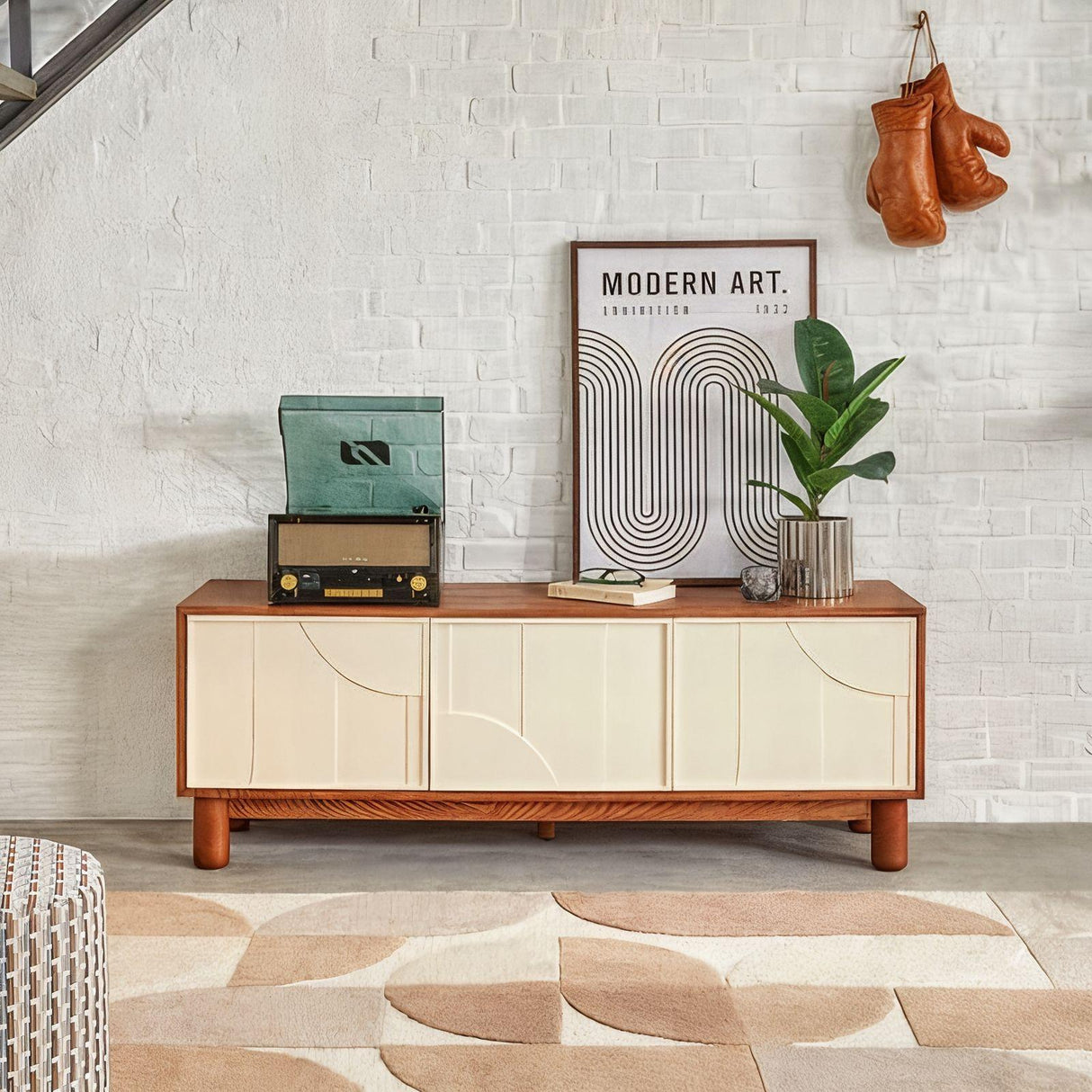 Comodă TV Atmosphera Jilani, 2 uși și 1 sertar, 140x40x50 cm, MDF