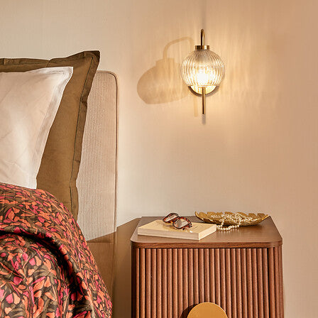 Lampă de perete Atmosphere Krys, 30 cm, sticlă