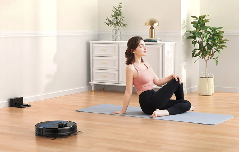 Aspirator robot Lubluelu SL60D, 42 W, Mop, Navigație LiDAR, 2600 mAh, Negru,