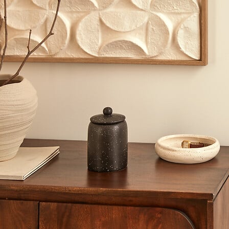 Borcan decorativ Atmosphere Wonja, ceramică, Ø10x15 cm