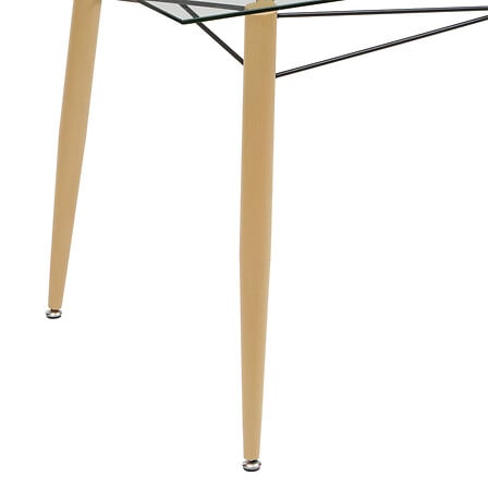 Masă de dining Atmosphera Jindo, sticlă, 140x80 cm