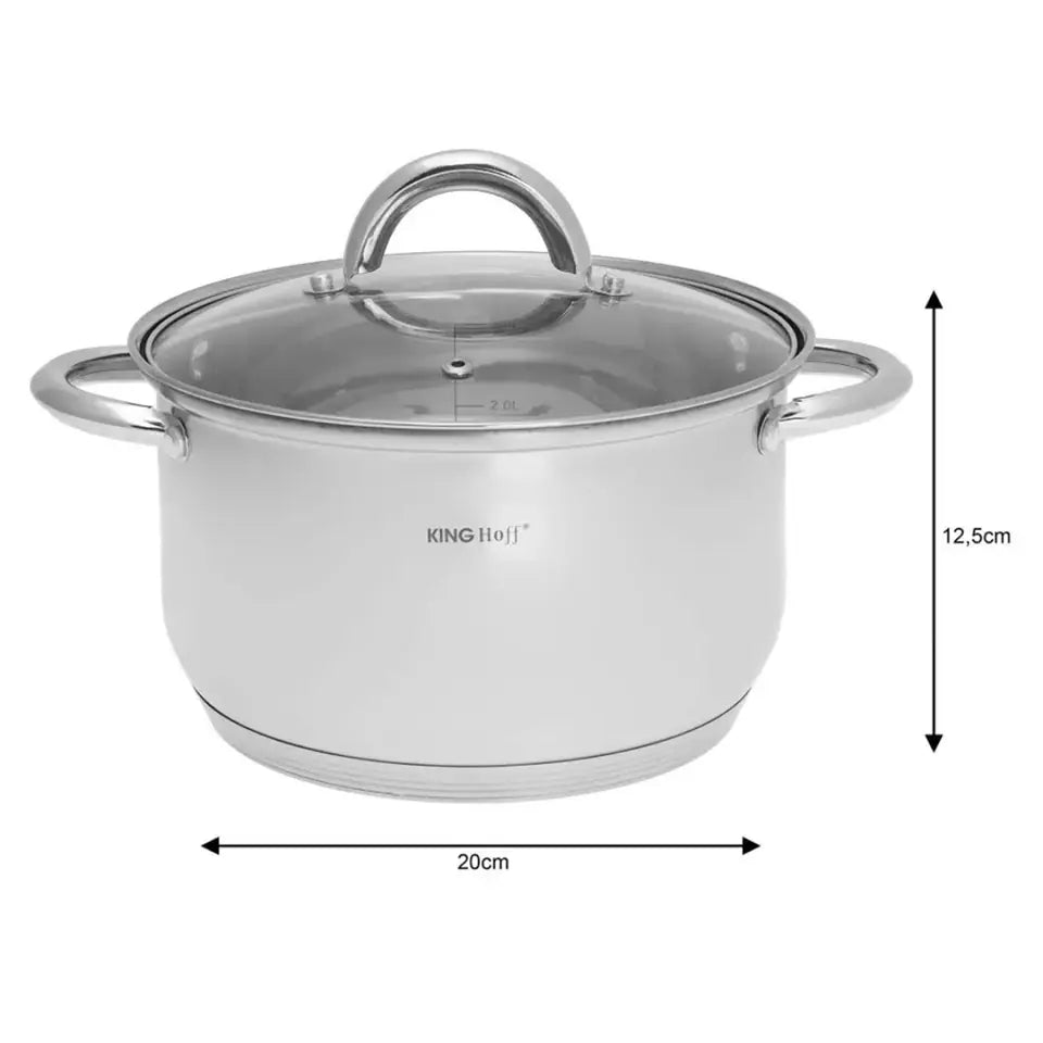 Set de oale KingHoff 4448, inox, 8 piese