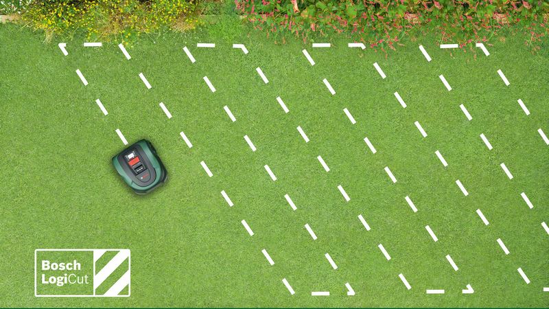 Mașină de tuns iarba robotizată Bosch Indego S 500, 18 V, 500 m2, Verde/Negru