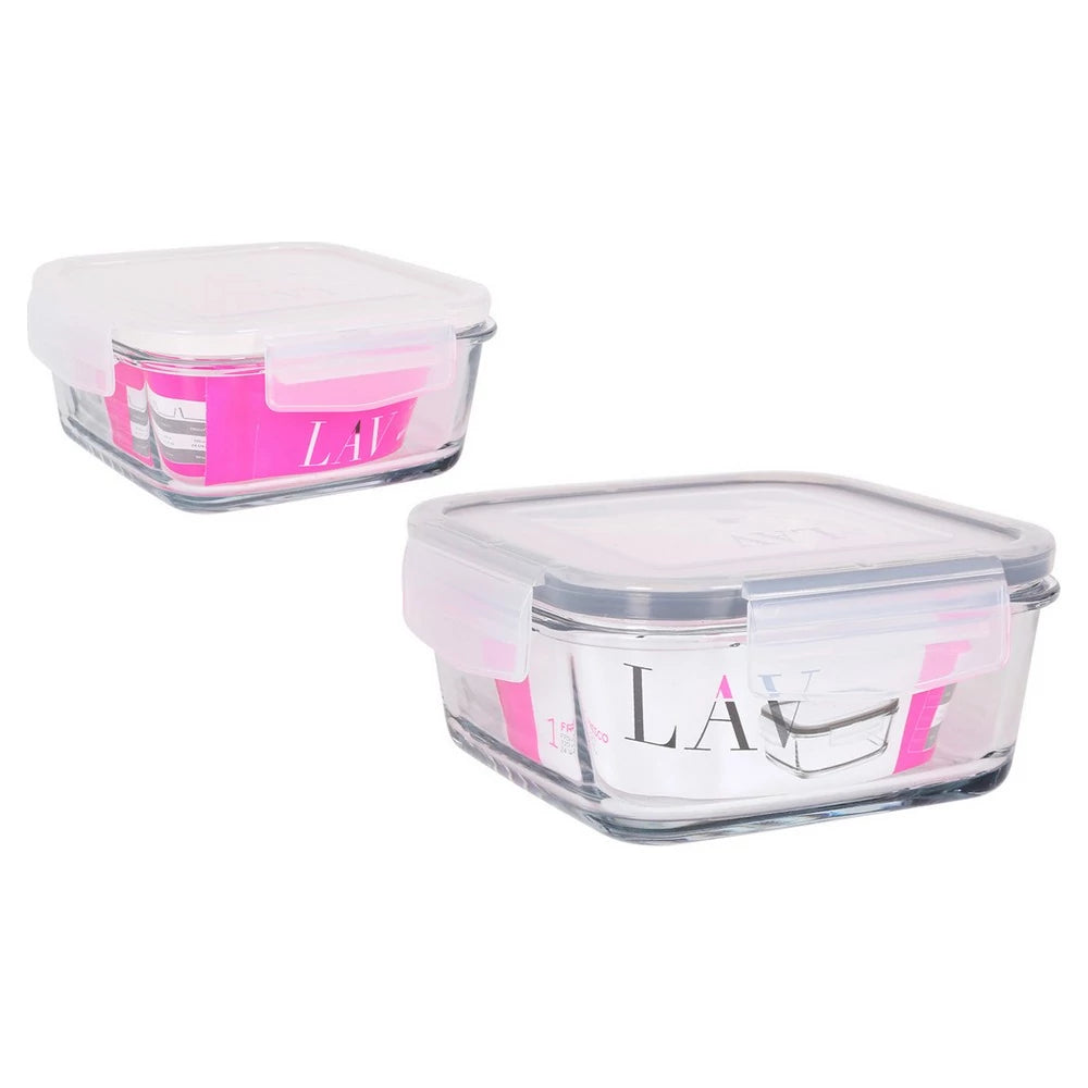 Borcan de sticlă LAV Fresco, 720 ml, capac transparent