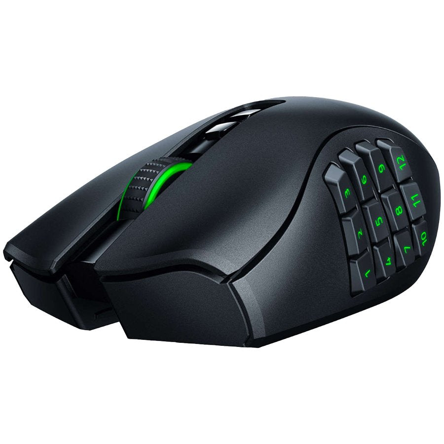 Mouse de gaming Razer Naga Pro, wireless, iluminat din spate, negru
