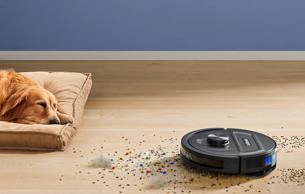 Aspirator robot Lubluelu L20, 40 W, Mop, Navigație LiDAR, 2600 mAh, Negru