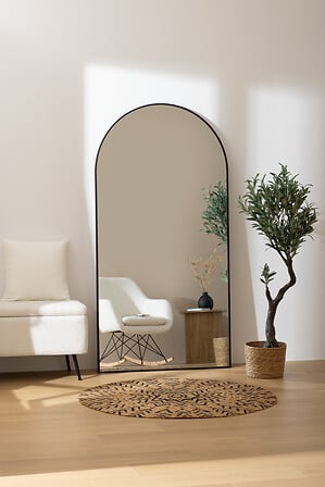 Oglindă Atmosphera Alice, 177x91 cm, MDF, Negru