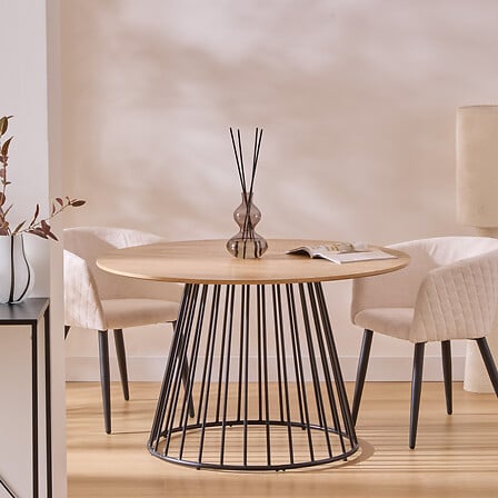 Masă de dining Atmosphera Rayo, frasin, Ø120 cm