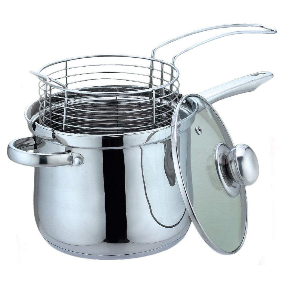 Tigaie KingHoff 4581, Inducție, Capac, Oțel inoxidabil, 18 cm, 3,6 L