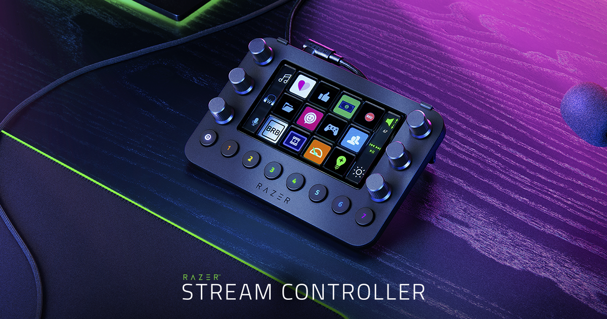 Controler de flux Razer, multifuncțional, negru