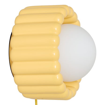Aplică de perete Atmosphera Lotta, ceramică, galben, 23 cm