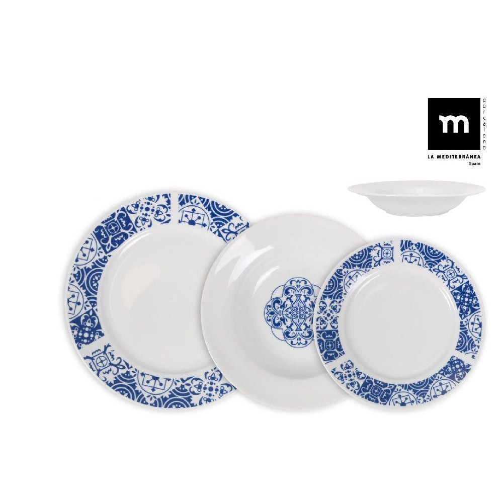 Set de sufragerie LA MEDITERRANEA Alcora, 12 piese, portelan