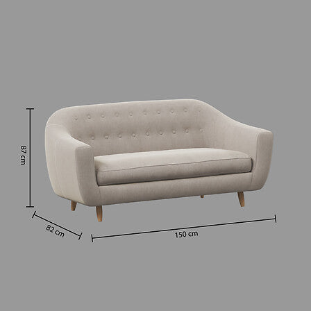 Canapea retro cu trei locuri, 184x82x87 cm