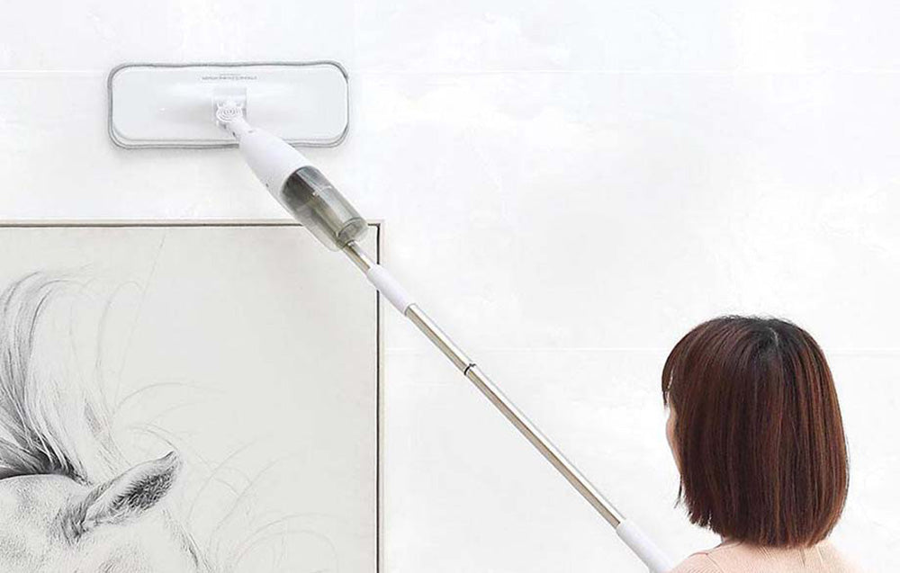 Mop Deerma TB500, 350 ml, 0,75 kg, Uscare rapidă, Perie rotativă la 360°, Alb