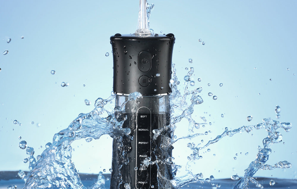 Irigator dentar FairyWill F30, 5 moduri, 300 ml, Negru