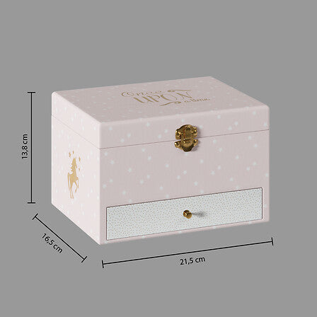 Cutie muzicală cu unicorn, 14 cm