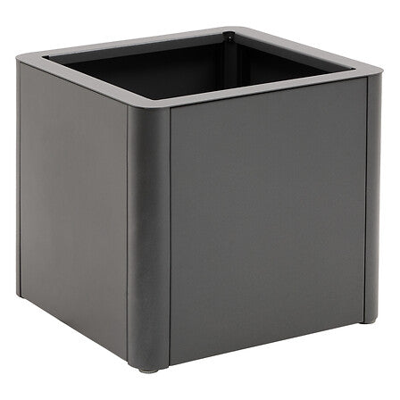 Plant pot cover Alumia 50 x 50 x 50 cm aluminum graphite