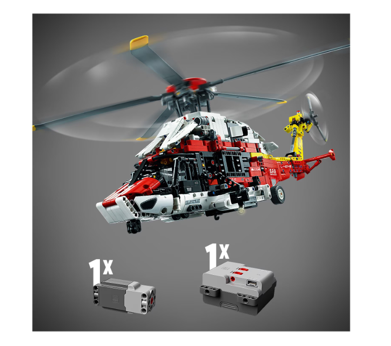 LEGO® Technic - Elicopter de salvare Airbus H175 42145, 2001 piese