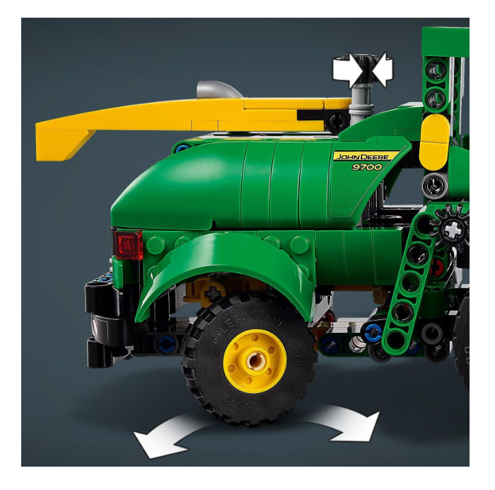 LEGO® Technic - Semănătoare și harvester John Deere 9700 42168, 559 de piese