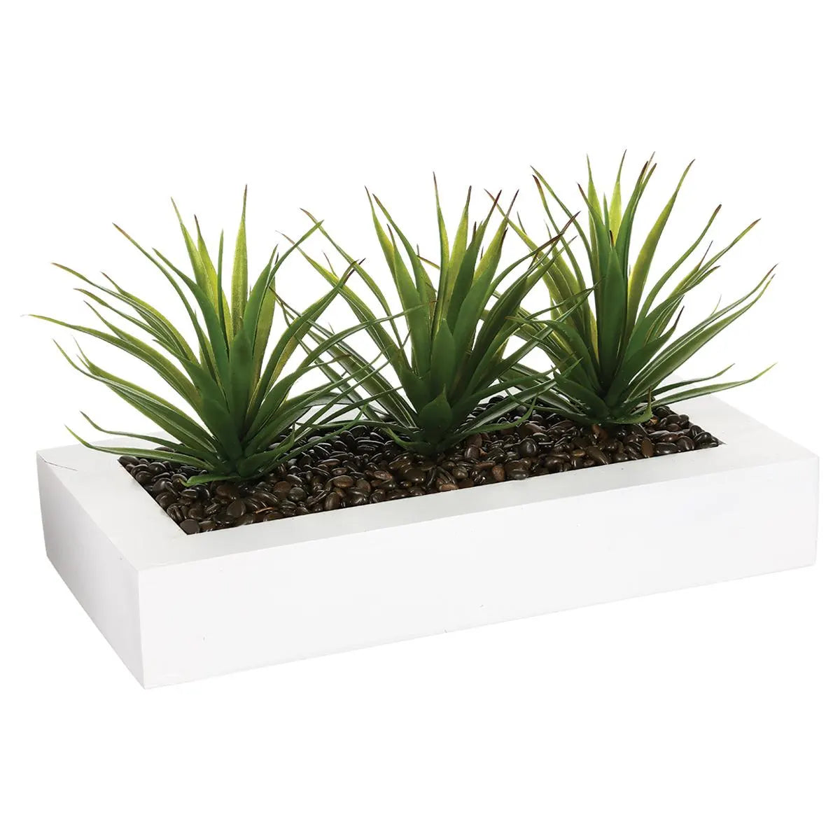 Atmosferă de plantă artificială Aloe vera, 35 cm, Alb
