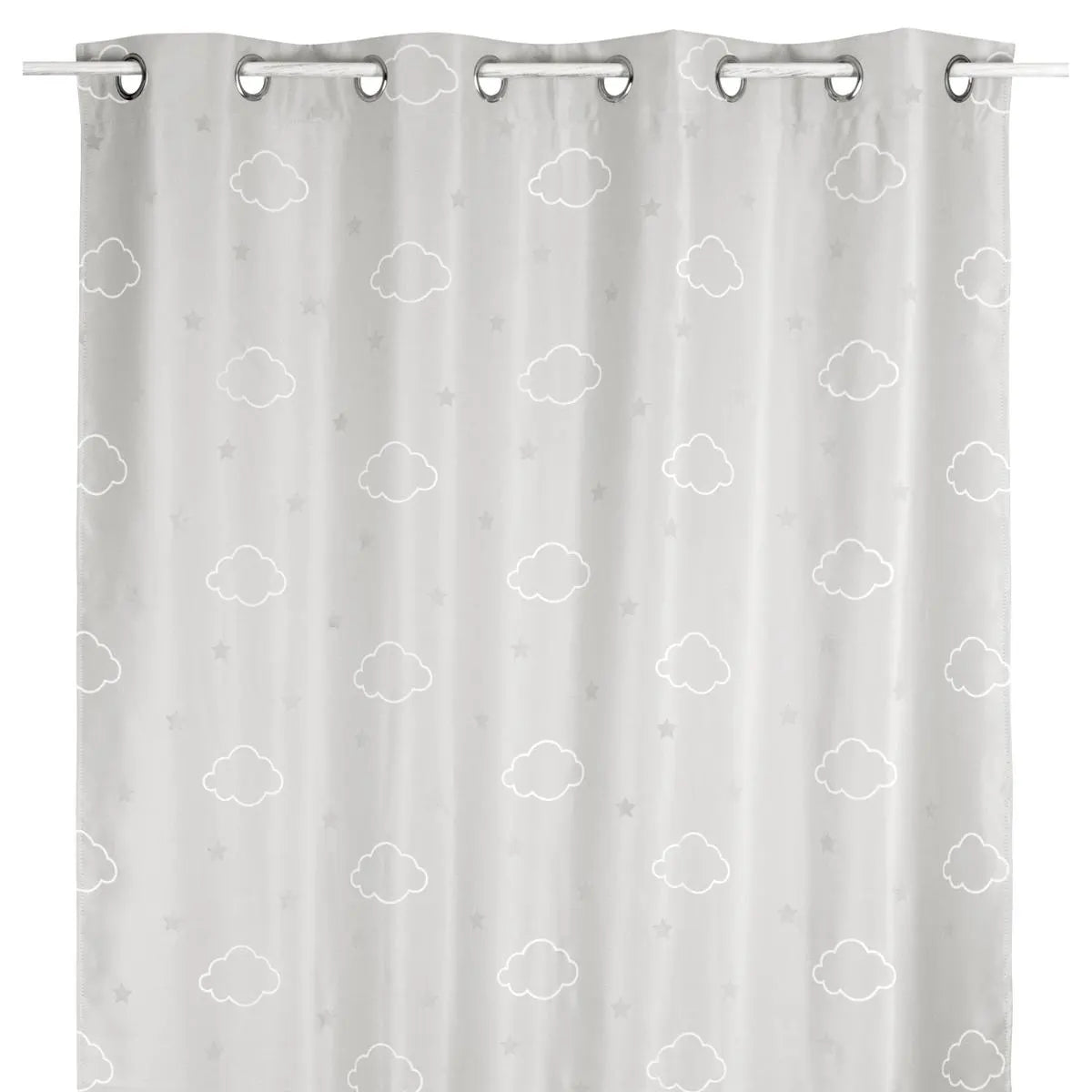 Perdea opacă luminoasă pentru copii Atmosphera Cloud Glow, 140x250, Gri