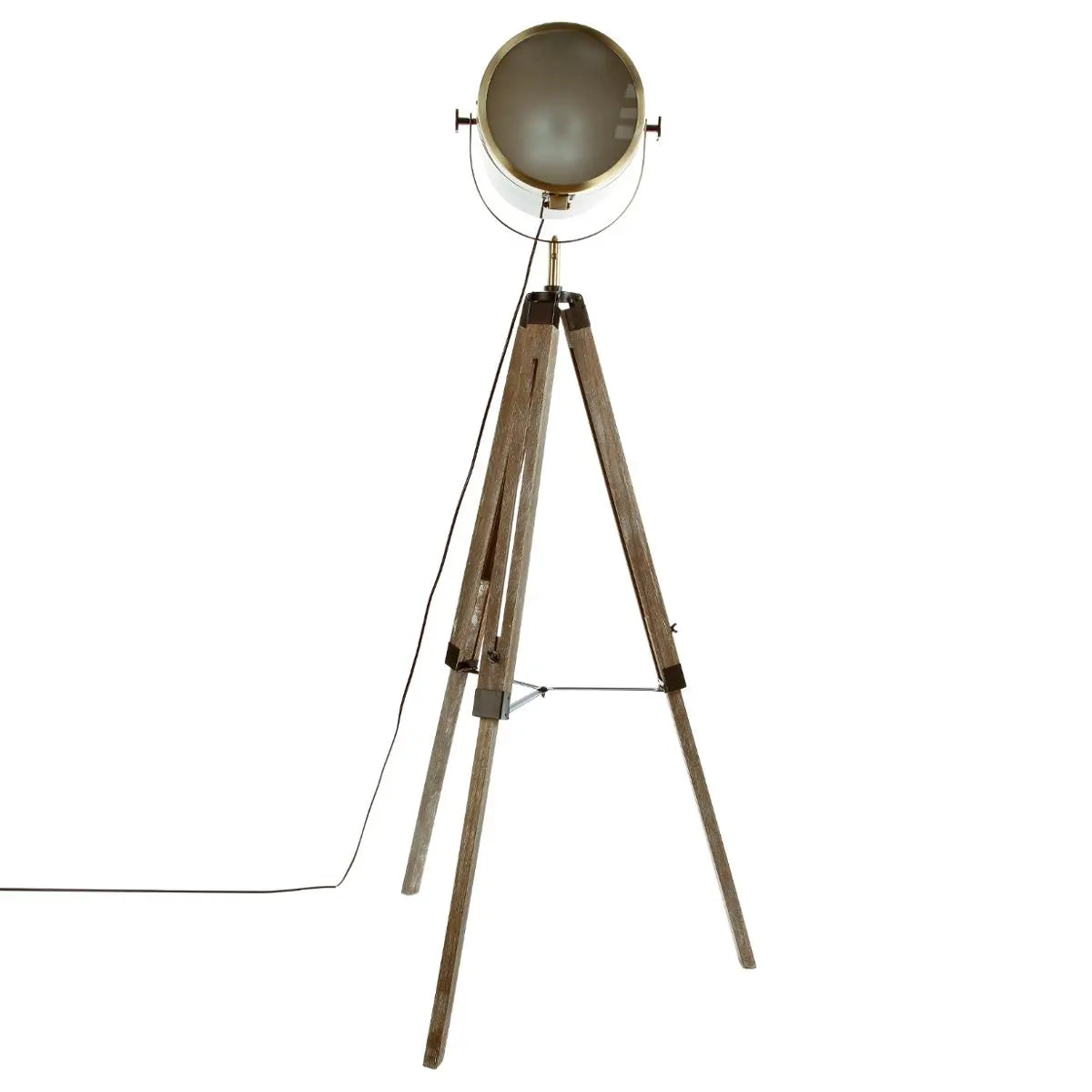 Lampion atmosphera Ebor, Metal și lemn, Bronz, 152 cm