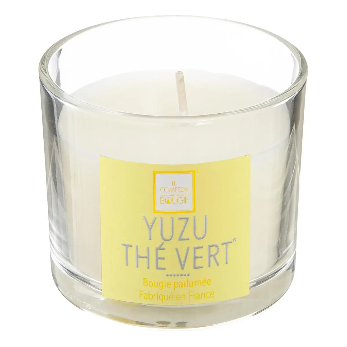 Lumânare parfumată Atmosphera Elea, Ceai verde Yuzu, Sticlă, 100 g