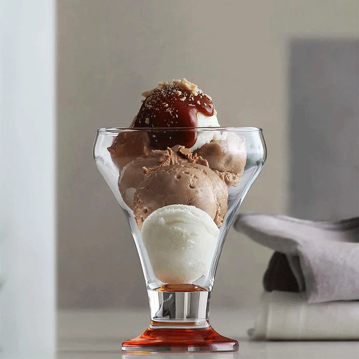 Set de pahare pentru înghețată LAV Frosty, 305 ml, 6 bucăți, diverse culori