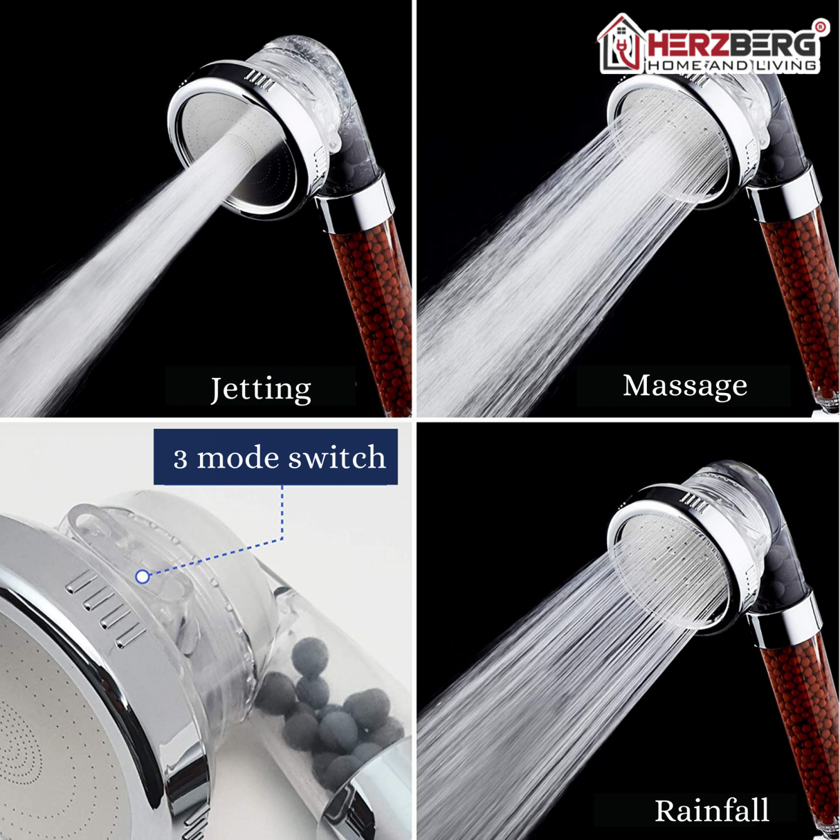 Cap de duș mineralizat Herzberg HG5032