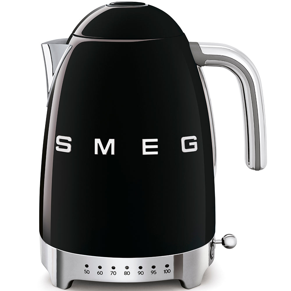 Fierbător electric Smeg KLF04BLEU Schwarz, stil anii 50, 2400 W, 1,7 l, negru