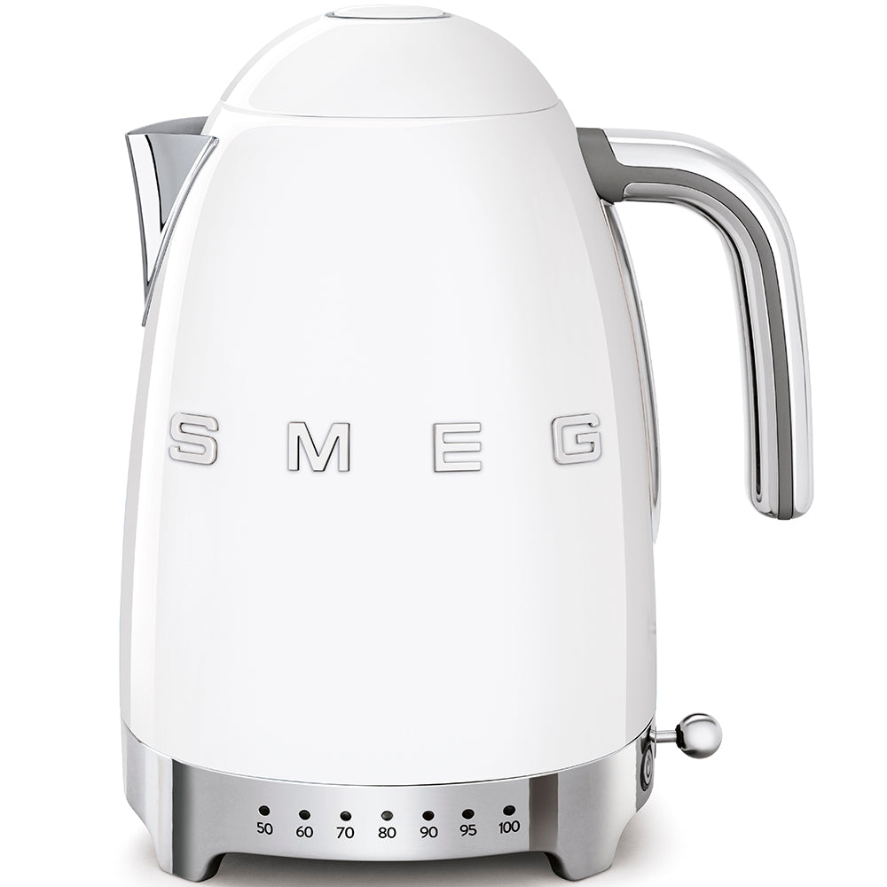 Fierbător electric Smeg KLF04WHEU, stil anii '50, 2400 W, 1,7 l/ alb