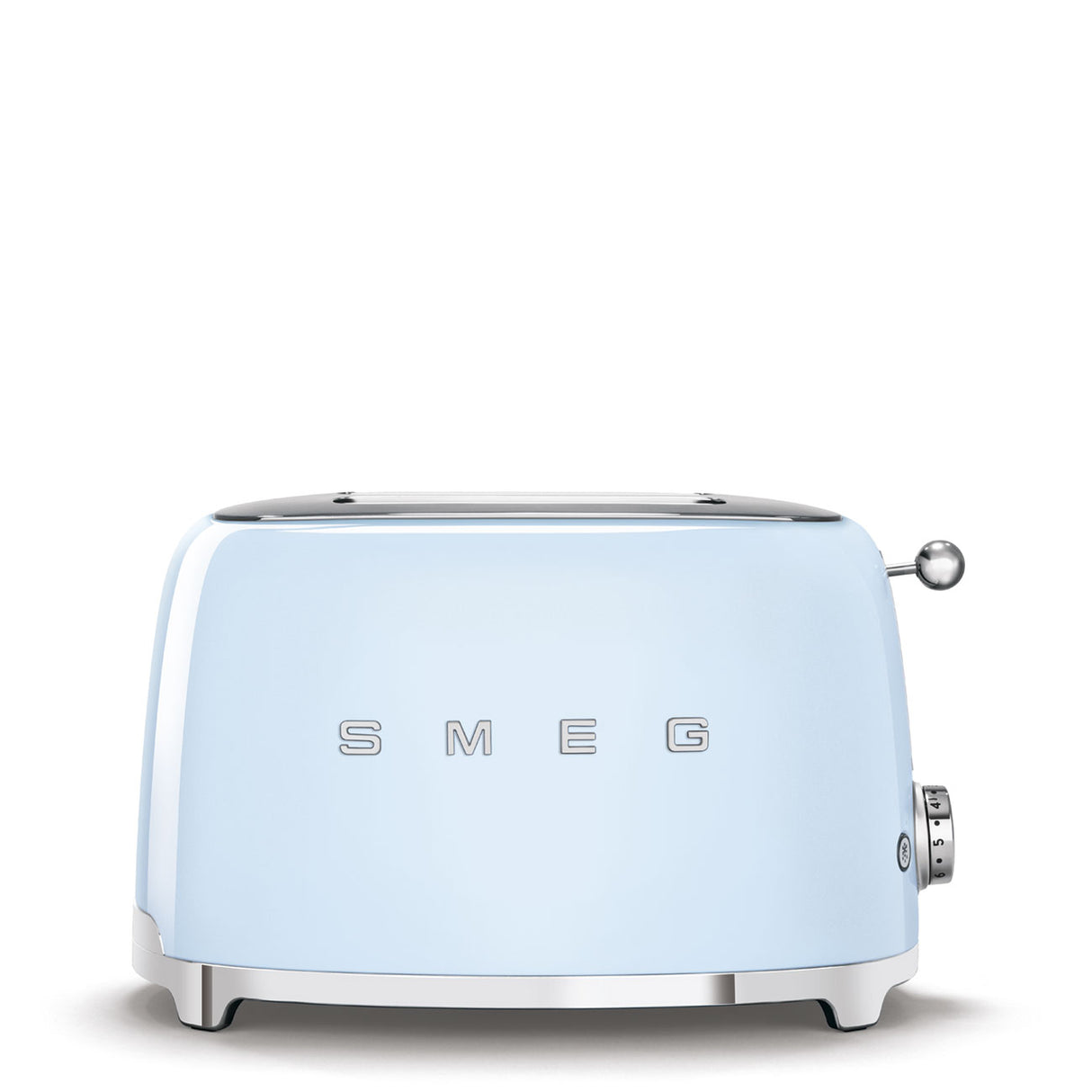Prăjitor de pâine SMEG TSF01PBEU, 950 W 2 felii, 6 niveluri de prăjire/ Albastru deschis