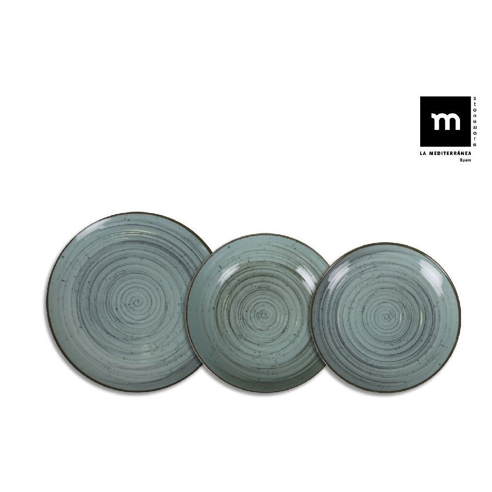 Set de masă LA MEDITERRANEA Mino, 12 bucăți, Porțelan