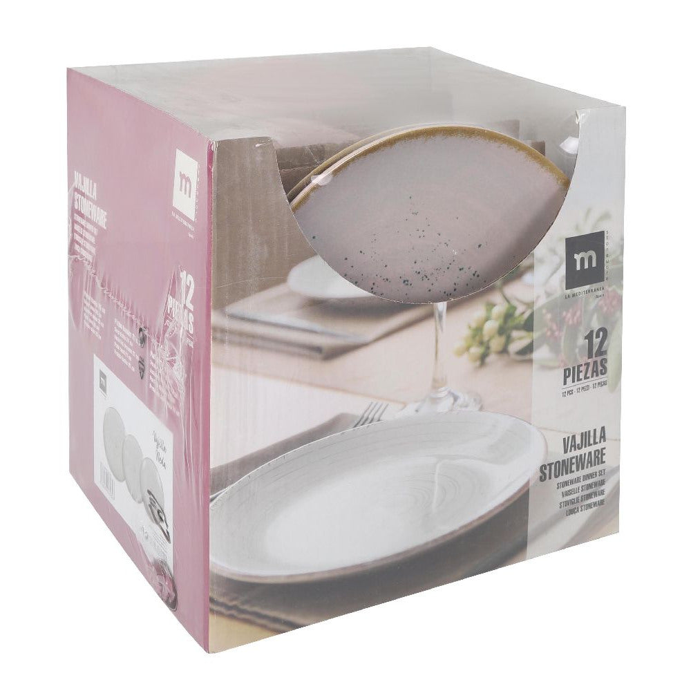 Set de cină LA MEDITERRANEA Neda, 12 piese, porțelan