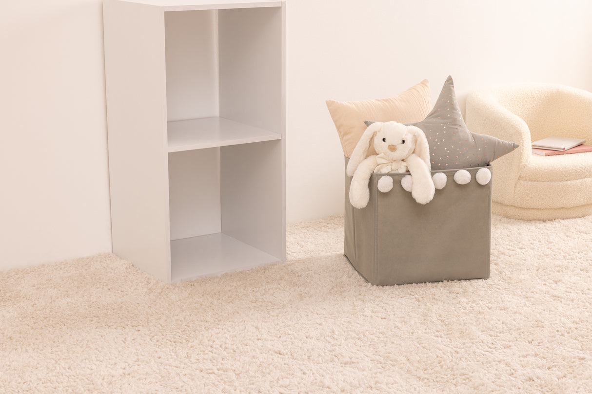 Cutie de depozitare Atmosphera Pompom, Gri, 29x29 cm