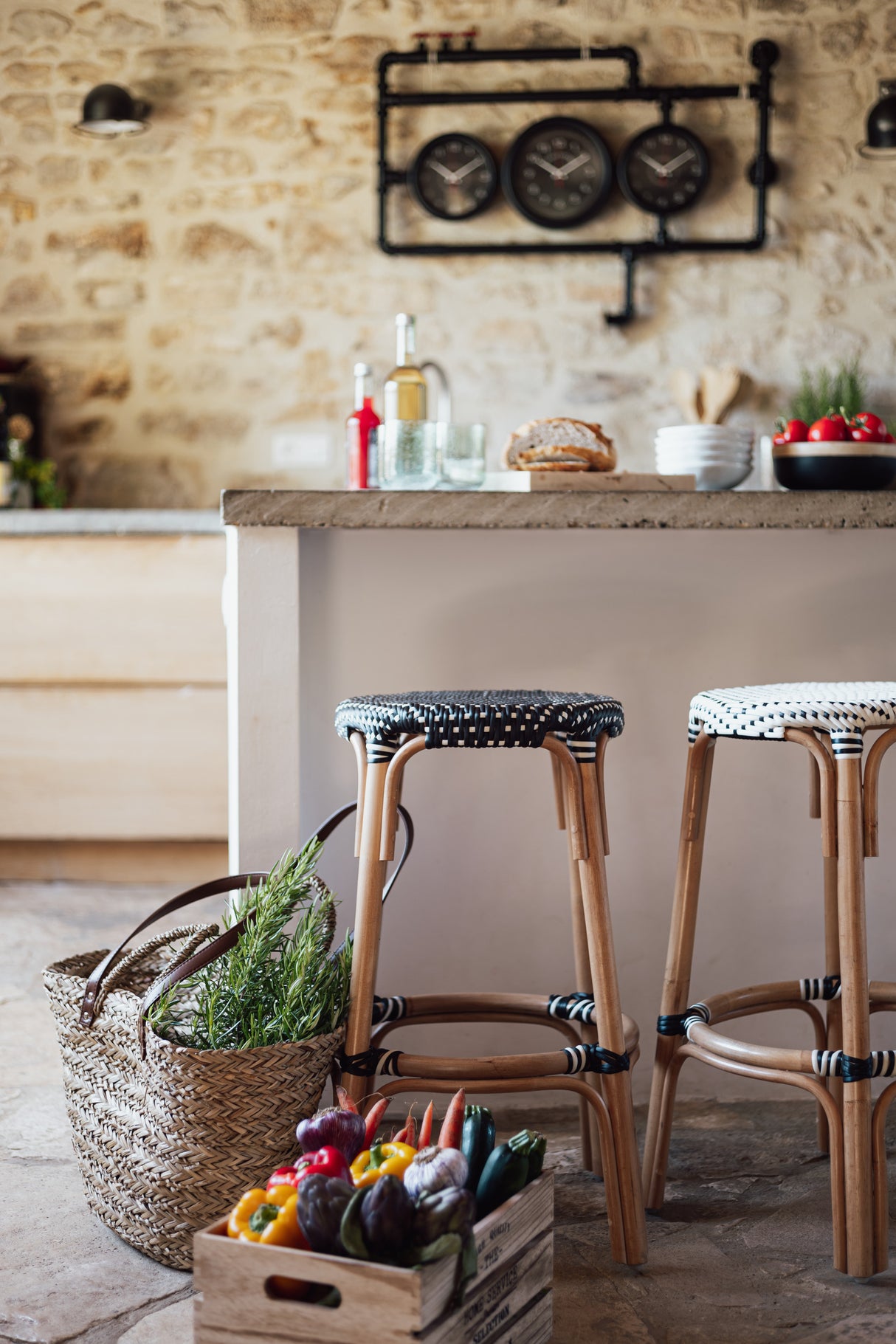 Set de cutii de depozitare Atmosphera Ylias, 6 buc, Lemn