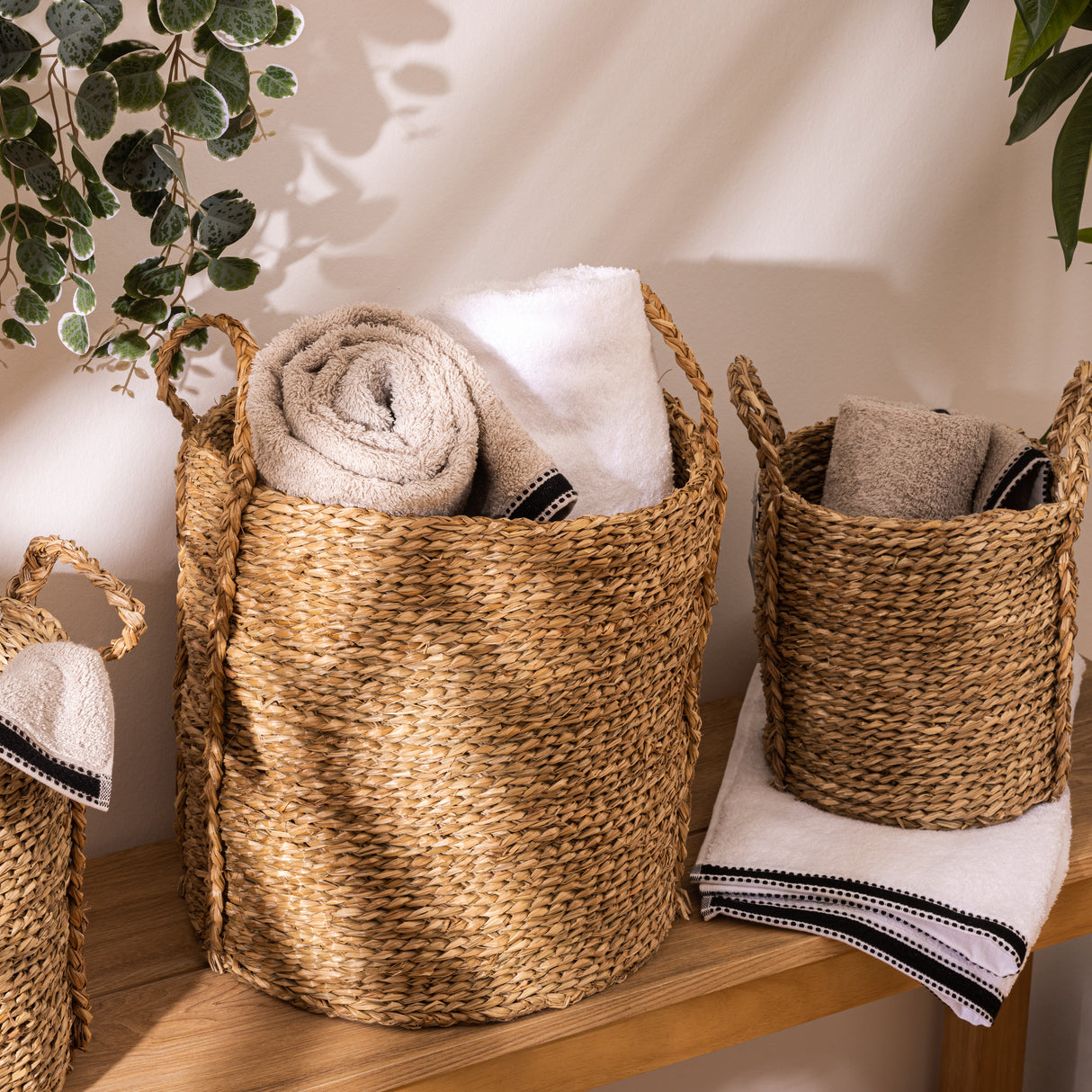 Set de coșuri pliabile Atmosphera Kilian, D.22/26/34cm, 3 buc.