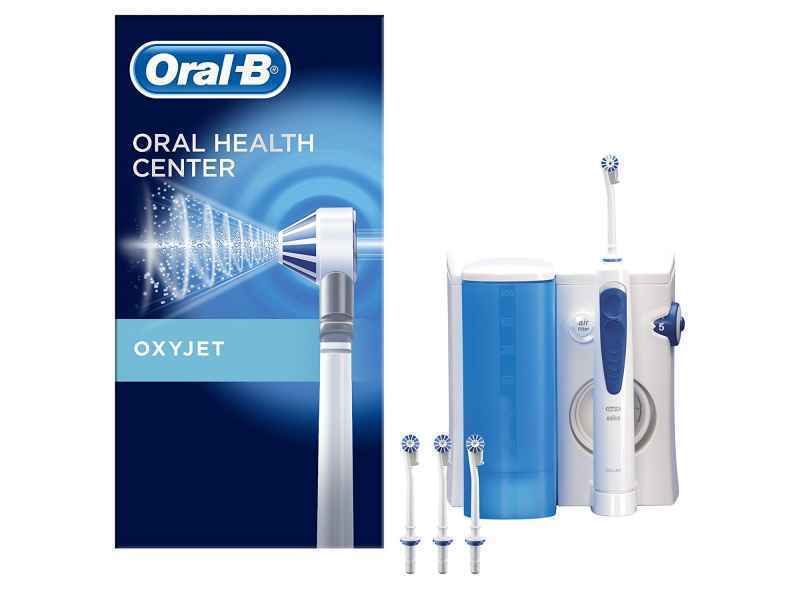 Irigator dentar Oral-B Oxyjet MD20, 600 ml, Alb
