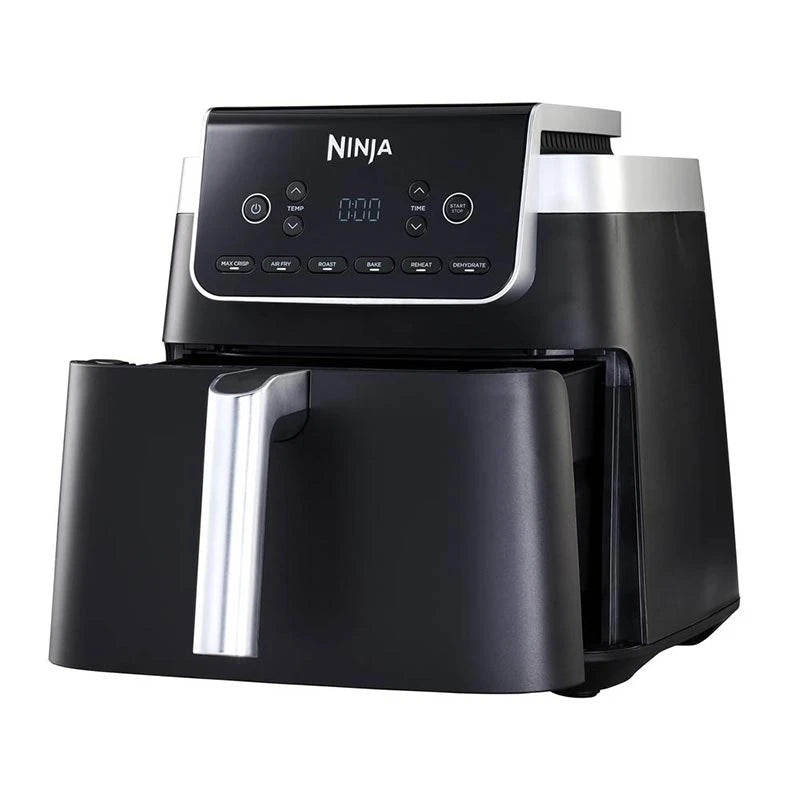 Friteuză cu aer cald Ninja Max Pro AF180EU, Capacitate 1,2 kg, 2000 W, Interval de temperatură 40 - 240 °C, Oprire automată, Temperatură reglabilă, 6 programe, Negru