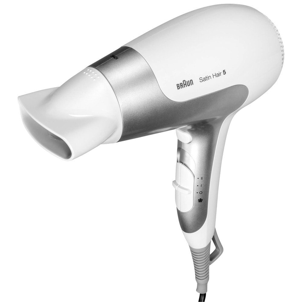 Uscător de păr Braun HD580, funcție ionica, 2500 W, 3 setări de temperatură, alb