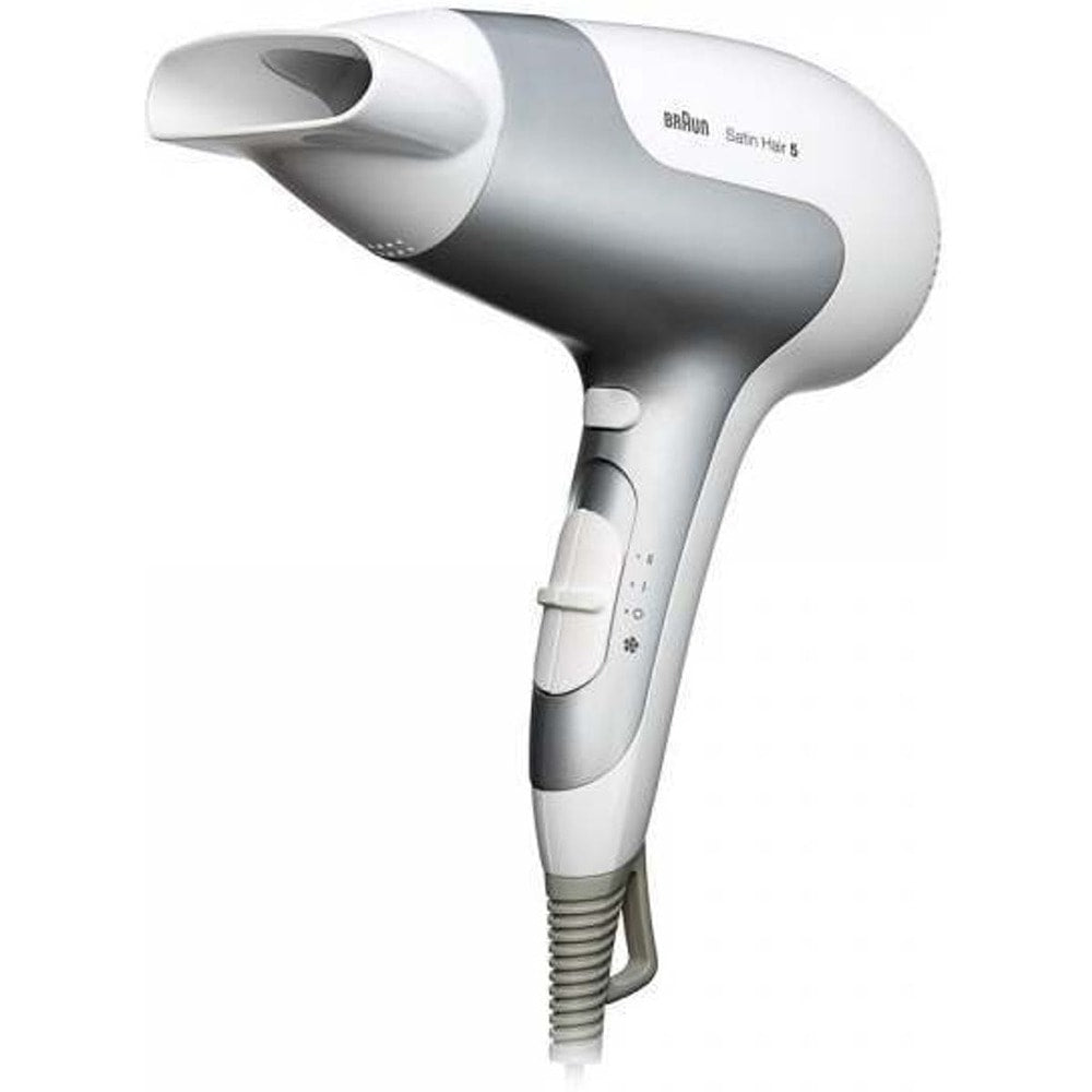 Uscător de păr Braun HD580, funcție ionica, 2500 W, 3 setări de temperatură, alb