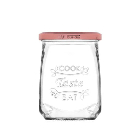 Borcan de sticlă cu capac LAV Tasty, 550 ml, 12 buc.