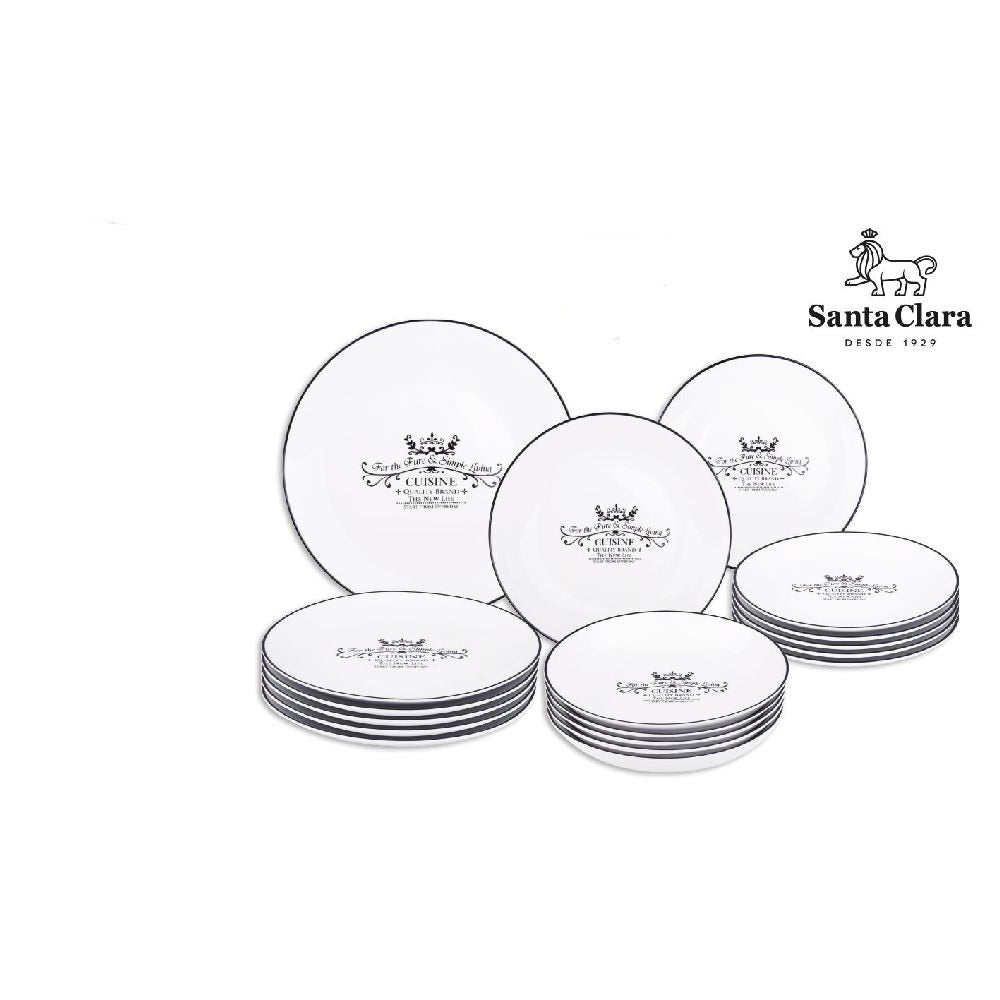 Set de cină Santa Clara Cuisine, 18 piese, porțelan