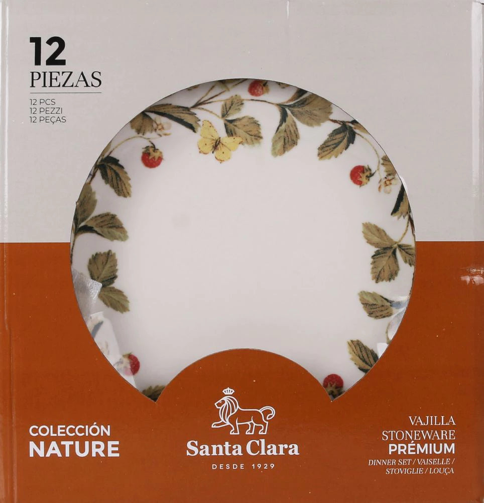 Set de masă Santa Clara Aranjuez, 12 bucăți, porțelan