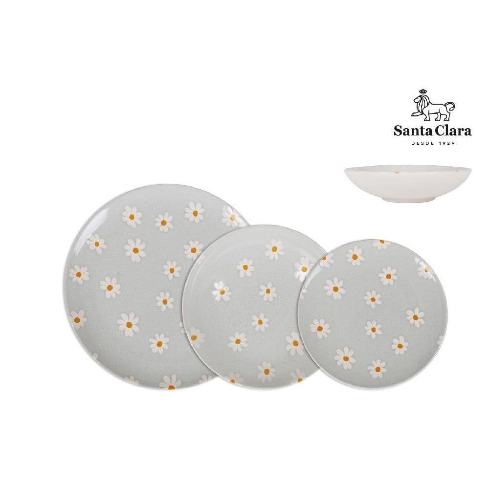 Set de cină Santa Clara Camomile, 12 piese, porțelan
