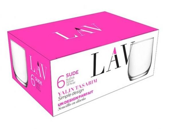 Set de pahare whisky LAV Sude, 315 ml, 6 buc.