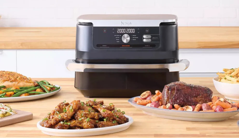 Friteuză cu aer Ninja AF500DE Foodi FlexDrawer, 2470W, 10.4L, 7 programe, neagră