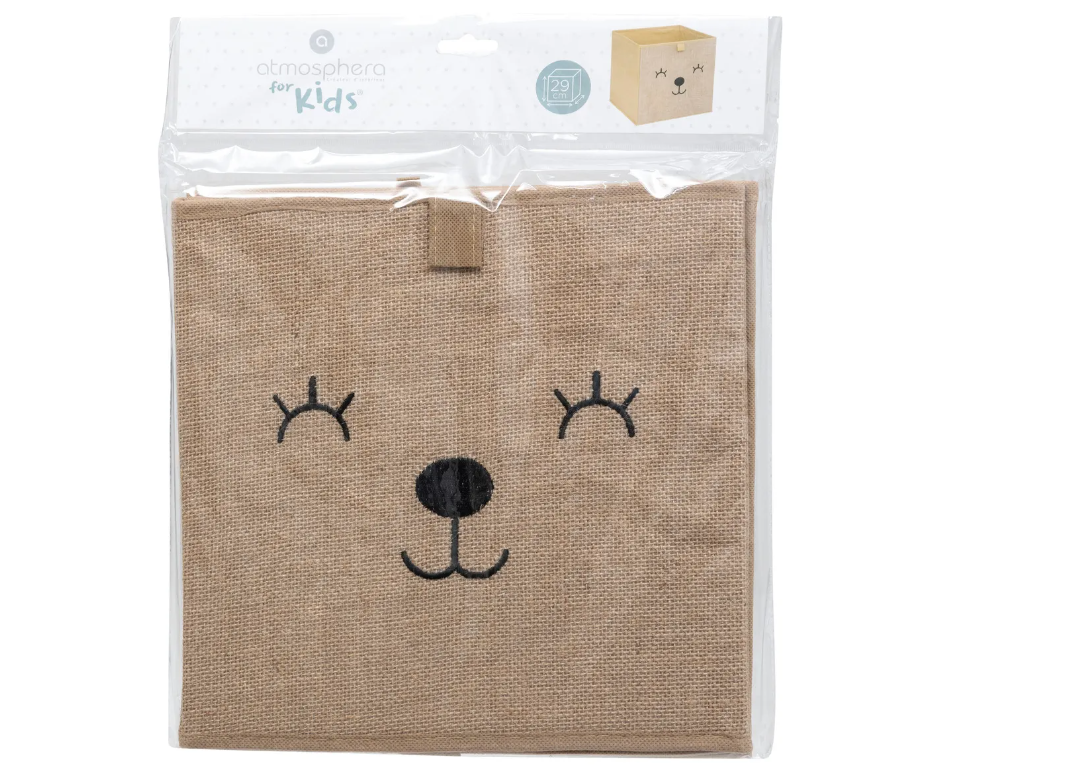 Cutie de depozitare pentru copii Atmosphera, ursuleț de pluș, 29x29 cm