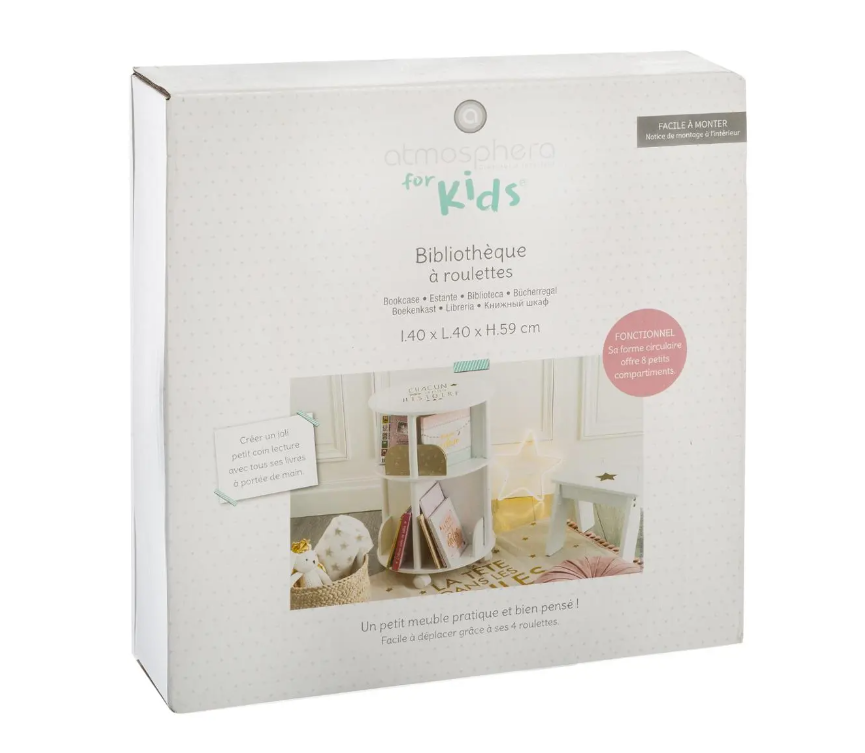 Bibliotecă rotativă pentru copii Atmosphera, MDF